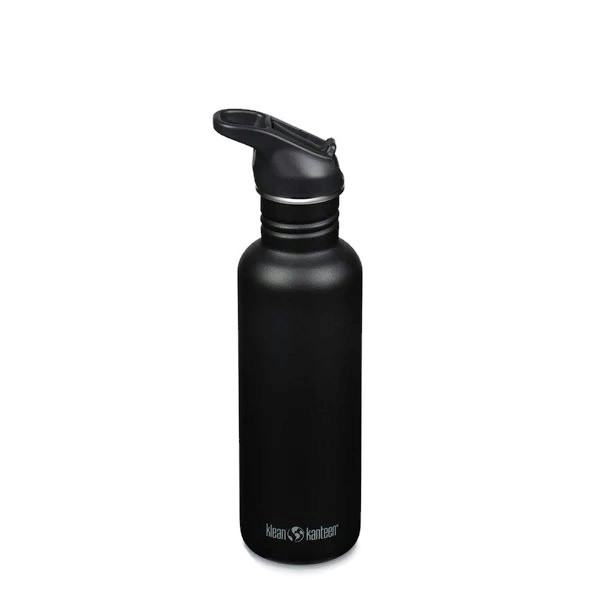 KLean Kanteen Classic Black Flip Seal Sport Cap