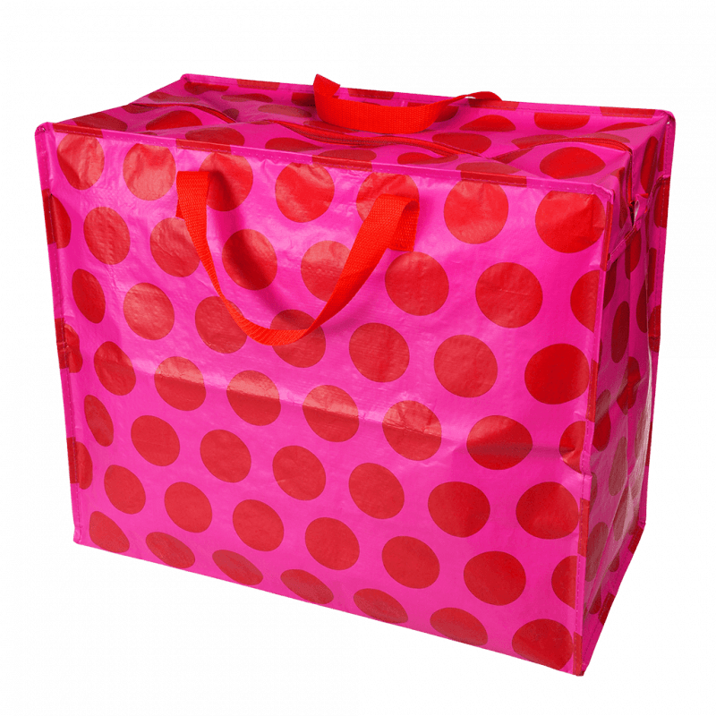 XL opbergtas van REX London Spotlight red on pink