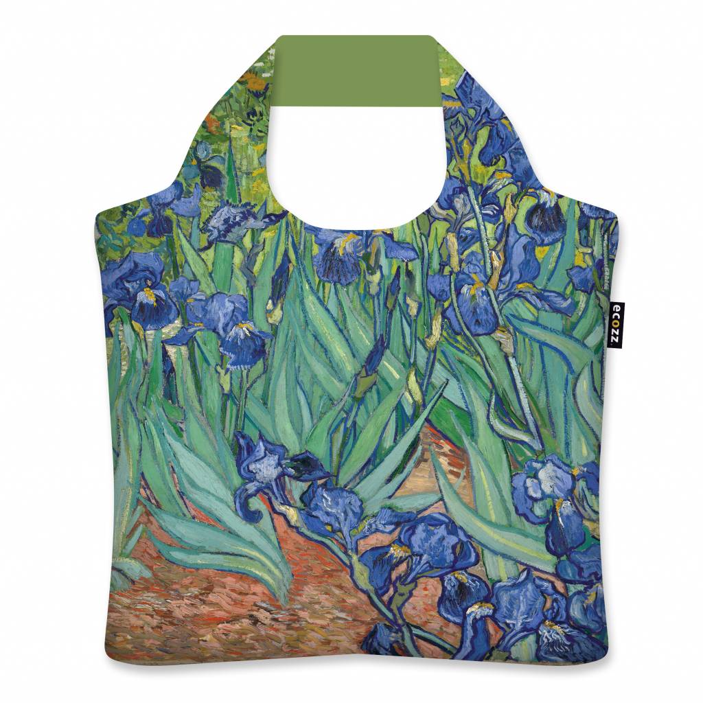 Ecozz ecoshopper met rits met de Irissen van Vincent van Gogh