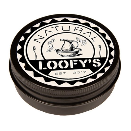 Loofys zwart zeep blikje voor conditioners en shampoo bars