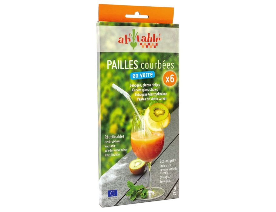 AhTable gebogen glazen rietjes