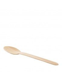Lepel van FSC hout, voordeel zak 50 stuks