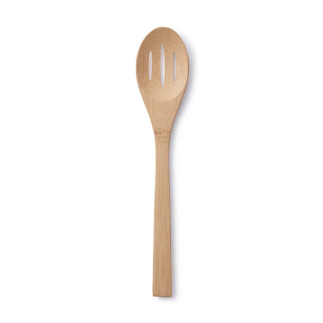 Bambu utensil, Give it a rest Slotted Spoon van bamboe - GreenPicnic