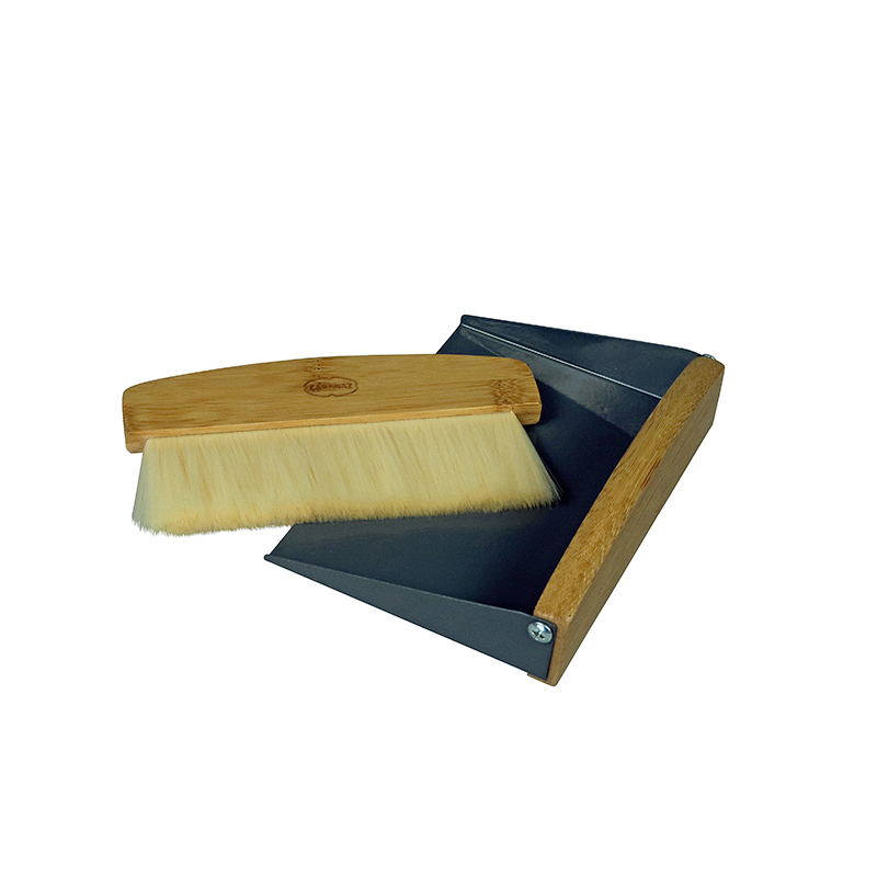 GreenPicnic - Cabanaz tafelveger table sweeper Grey van bamboe en metaal