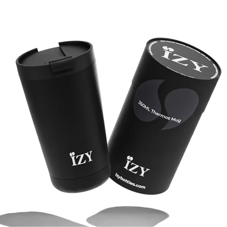 Izy Mugs Thermosbeker Black