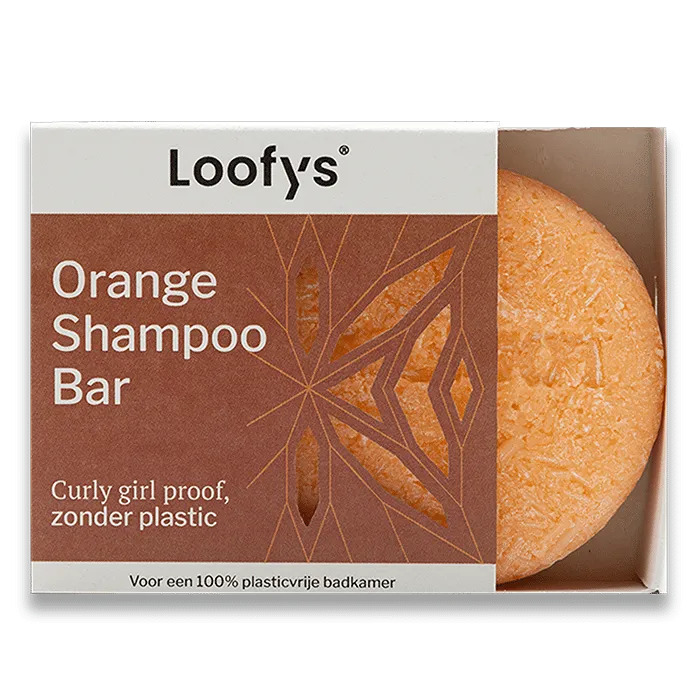 Loofys Orange Shampoo bar navulling, Curly Girl Method 