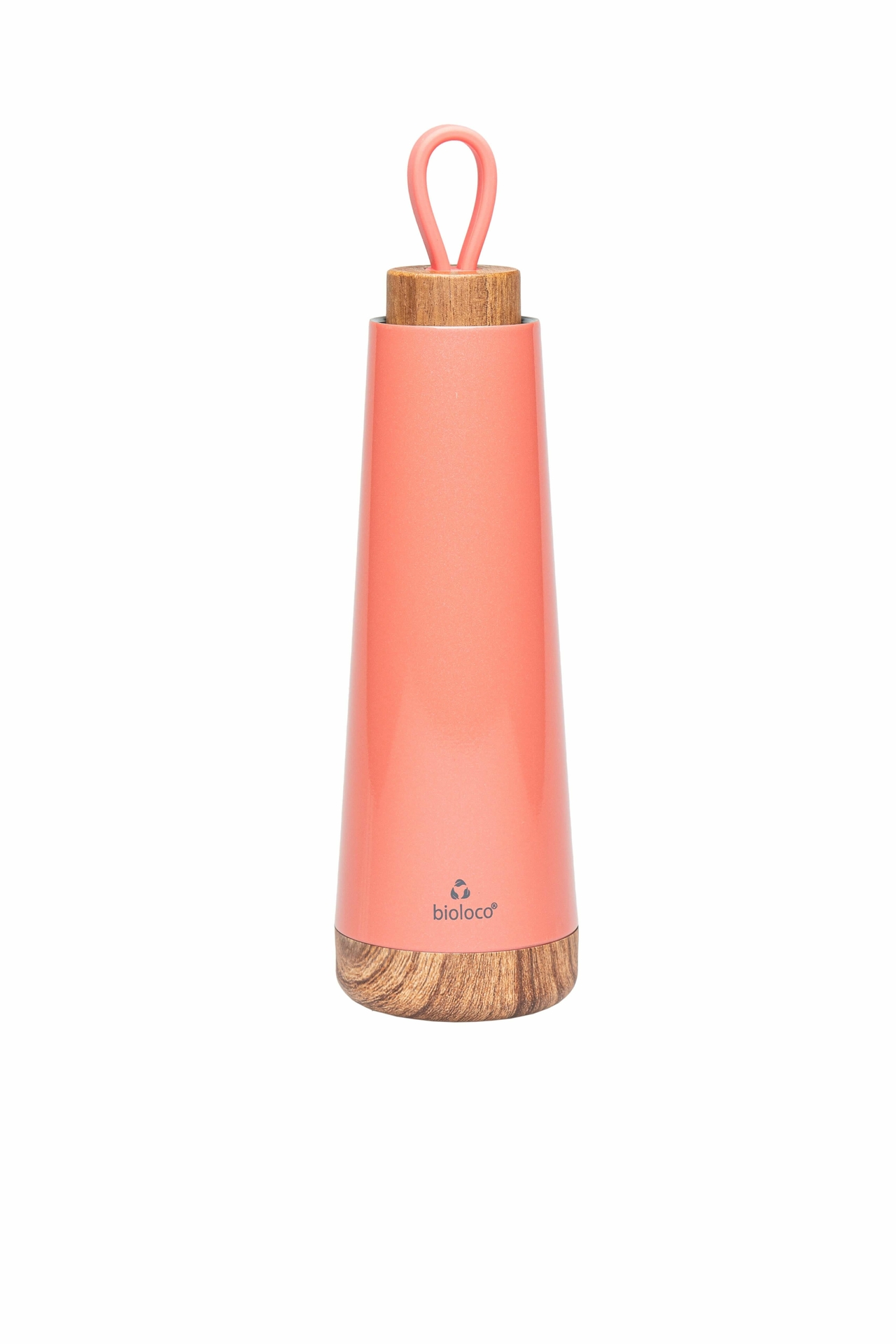 BioLoco Loop dubbelwandige RVS fles Coral