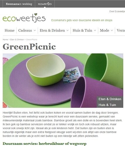 GreenPicnic op Ecoweetjes.nl GreenPicnic op Ecoweetjes.nl