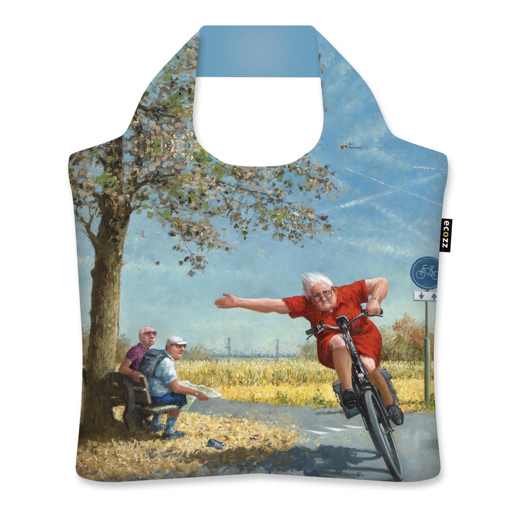 Ecozz Ecoschopper - Opvouwbare tas met rits - Turbo, Marius van Dokkum Ecozz Ecoschopper - Opvouwbare tas met rits - Turbo, Marius van Dokkum