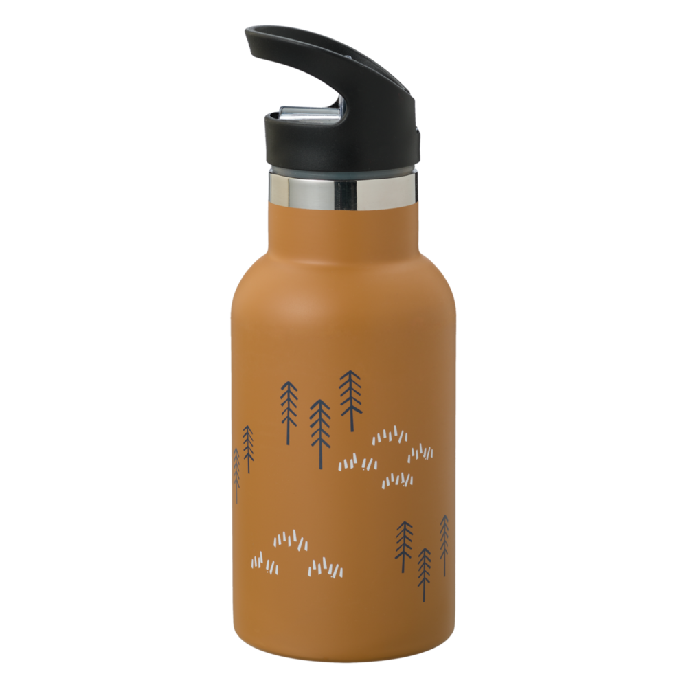 Fresk RVS thermosfles 350ml met drinktuit én gewone dop - Wood Spruce Yellow Fresk RVS thermosfles 350ml met drinktuit én gewone dop - Wood Spruce Yellow