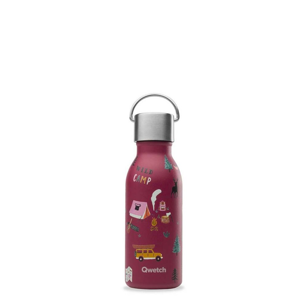 Qwetch Insulated Stainless steel Kids Bottle yosemite Garnet - 350ml RVS thermosfles Qwetch Insulated Stainless steel Kids Bottle yosemite Garnet - 350ml RVS thermosfles