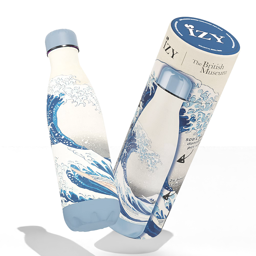 IZY Bottles RVS dubbelwandige fles 500ml - The Great Wave of Kanagawa IZY Bottles RVS dubbelwandige fles 500ml - The Great Wave of Kanagawa