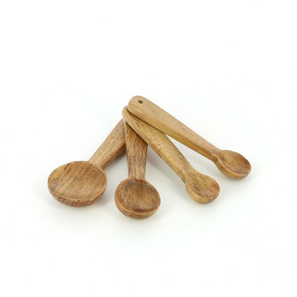 Fairtrade maatlepel set van acacia hout