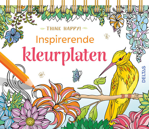 Think Happy Inspirerende Kleurplaten - spiraalboekje