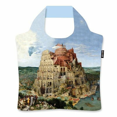 Ecozz opvouwbare shopper van rPET, Pieter Bruegel The Tower of Babel