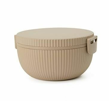 BioLoco Plant de Luxe bowl Beige - salade box van PLA bio plastic BioLoco Plant de Luxe bowl Beige - salade box van PLA bio plastic