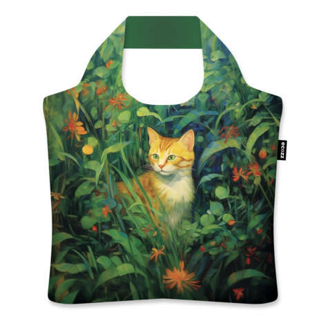 Ecozz Ecoshopper van gerecycled plastic,  Cat in the Garden van L. Hanes
