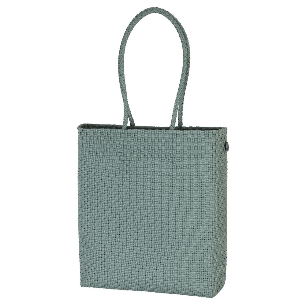Handed By Solo Tall Shopper Sage Green - Schoudertas van gerecycled plastic  Handed By Solo Tall Shopper Sage Green - Schoudertas van gerecycled plastic