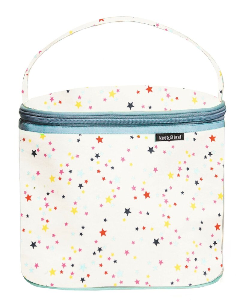 Keep Leaf Cooler Lunchbag Stars - Geïsoleerd koeltasje met sterretjes print Keep Leaf Cooler Lunchbag Stars - Geïsoleerd koeltasje met sterretjes print
