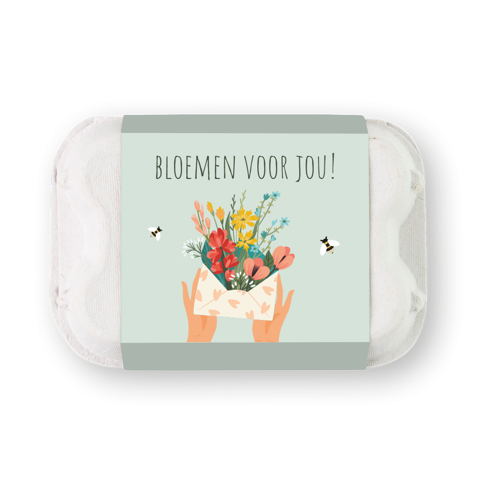 Blossombs Kleurrijke Bloembommetjes - Eggbox Bloemen voor jou!