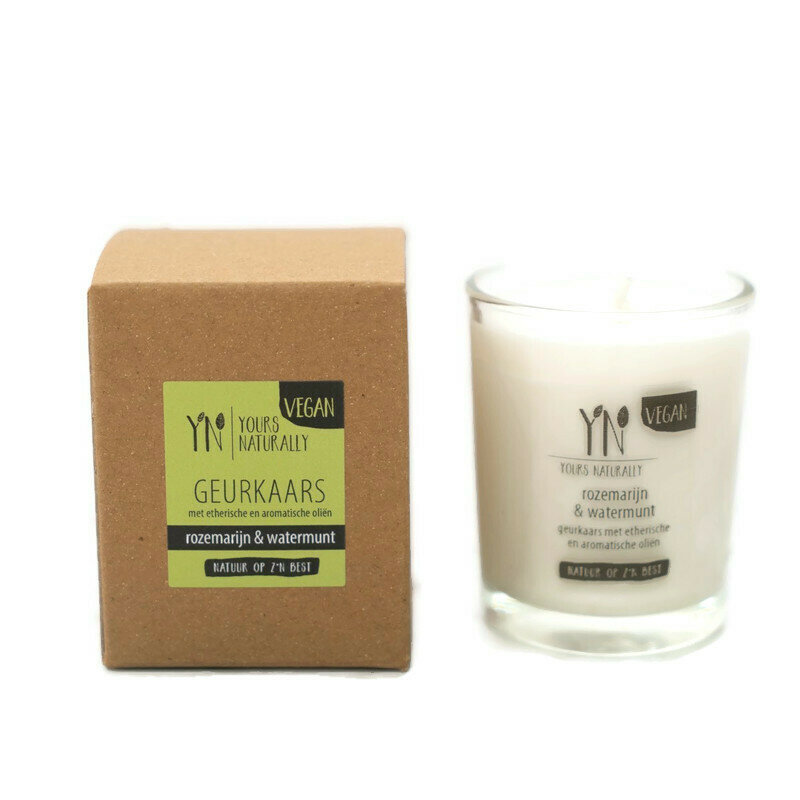 Yours Naturally geurkaars 200ml - Rozemarijn & Watermunt
