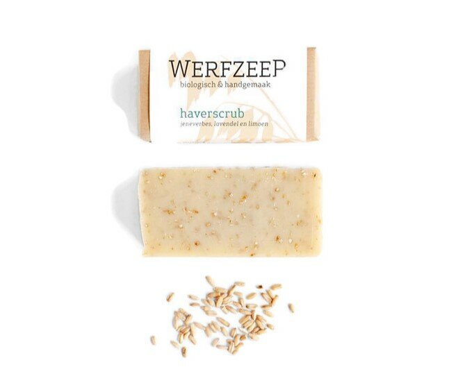 Werfzeep Haverscrub, biologische zeep 100gram