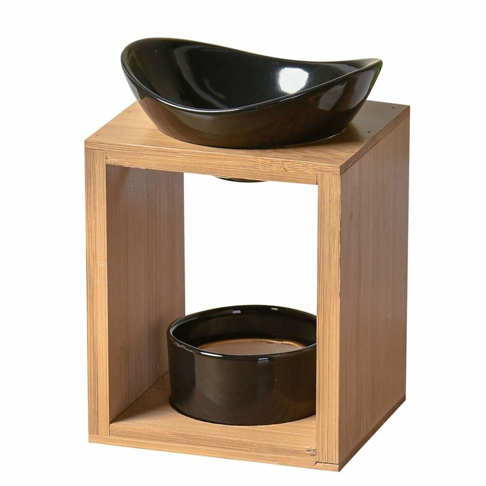 Aromabrander Zen Arome - Bamboehout met zwart keramiek