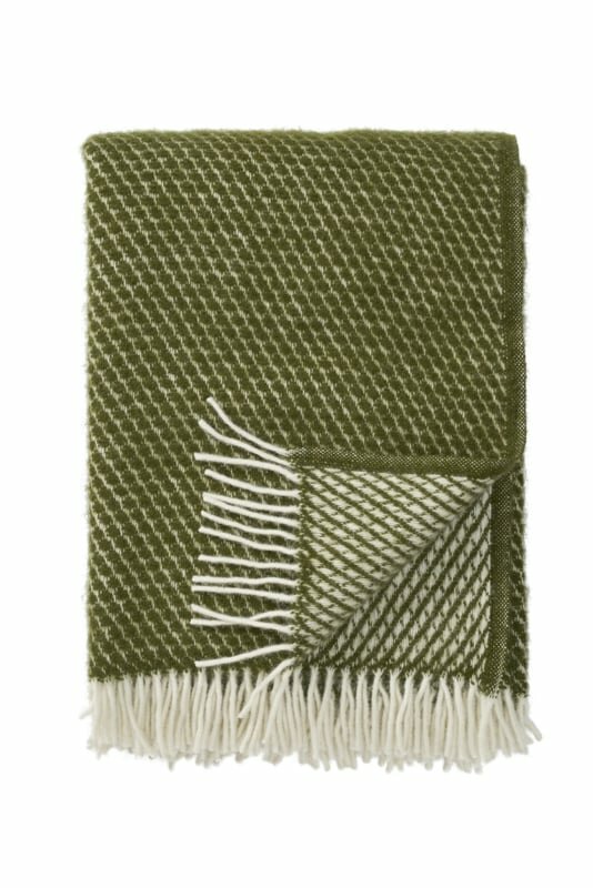 Klippan deken van Eco wol - Velvet Avocado