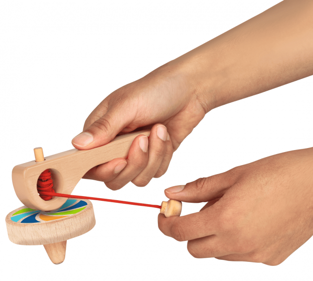 Moses PhanoMINT houten trektol met koord - diverse kleuren Moses PhanoMINT houten trektol met koord - diverse kleuren