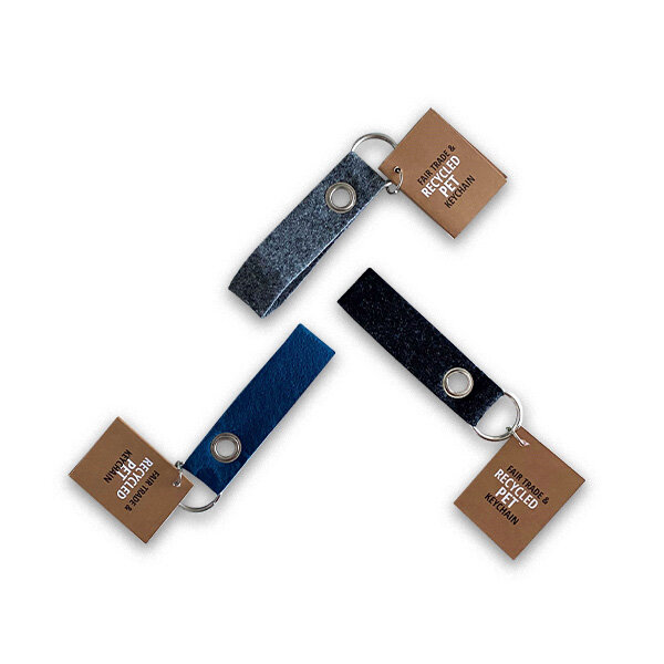 Superwaste recycled PET Key Chain - Sleutelhanger in diverse kleuren Superwaste recycled PET Key Chain - Sleutelhanger in diverse kleuren