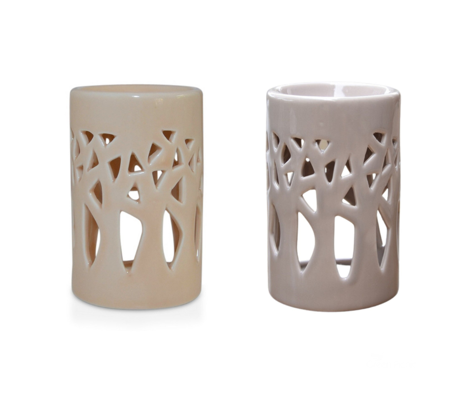 Keramieken aromabrander Zen Arome - Beige of Grijs