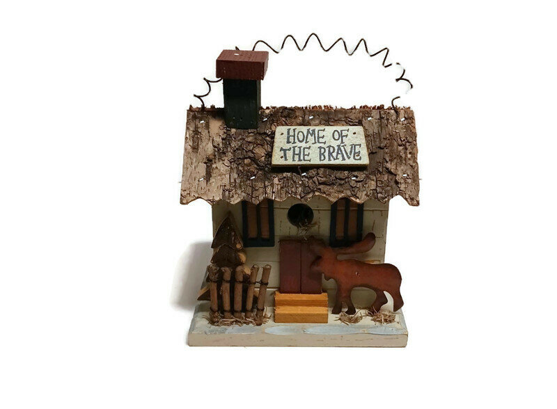 Fairtrade huisje van hout - Home of the Brave