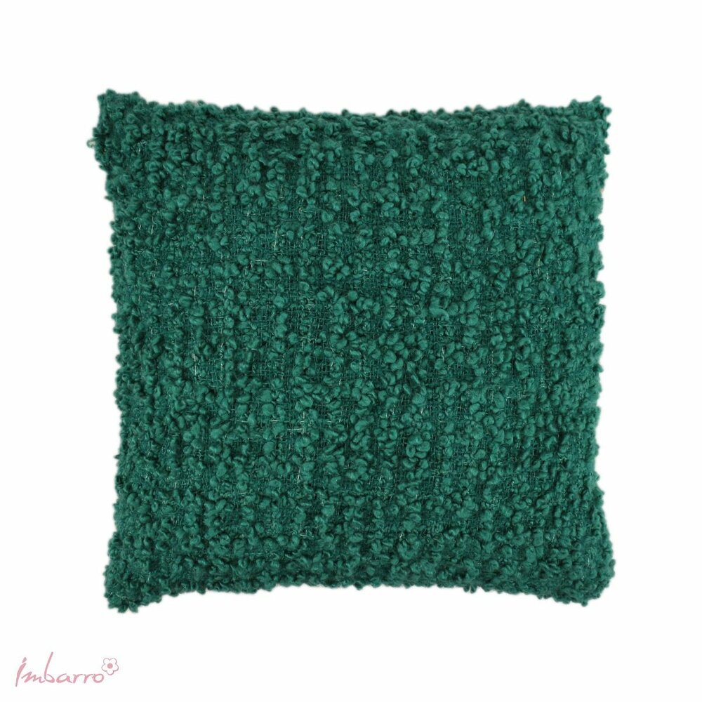 Imbarro Cushion Espen Teal - Petrol kleurig vintage sierkussen