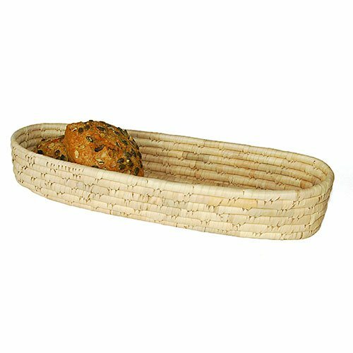 FairTrade ovale mand van palmblad - Stokbrood/Baguette mandje FairTrade ovale mand van palmblad - Stokbrood/Baguette mandje