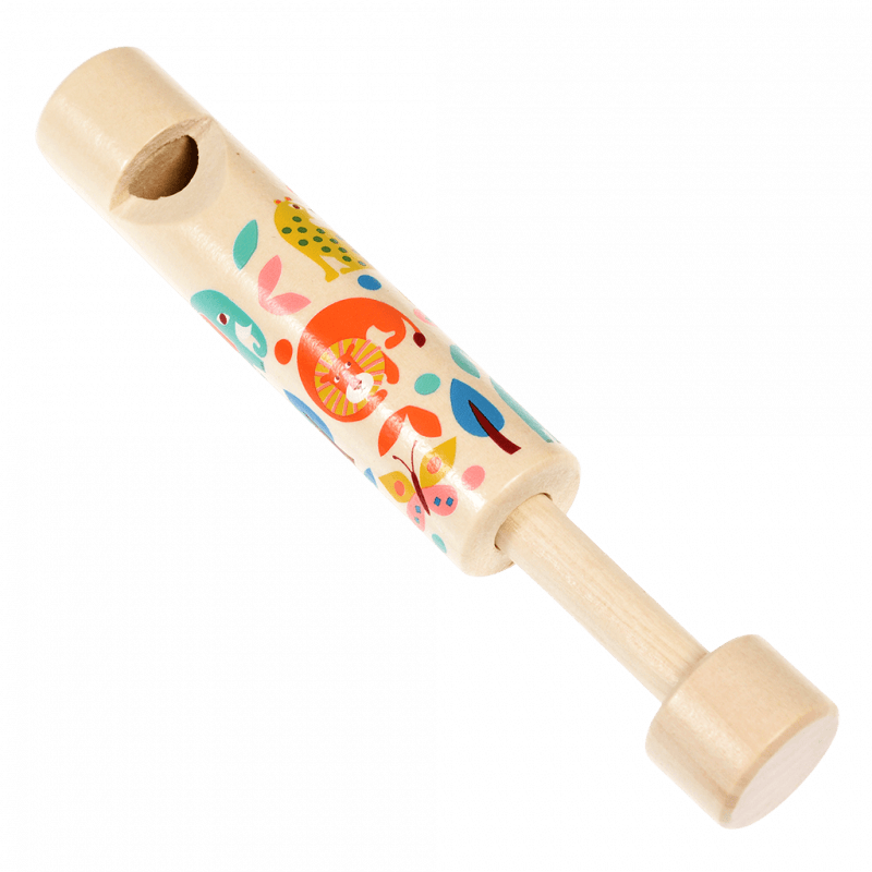 Rex London Wild Wonders Wooden Slide Whistle - Houten fluit met dierenprint Rex London Wild Wonders Wooden Slide Whistle - Houten fluit met dierenprint