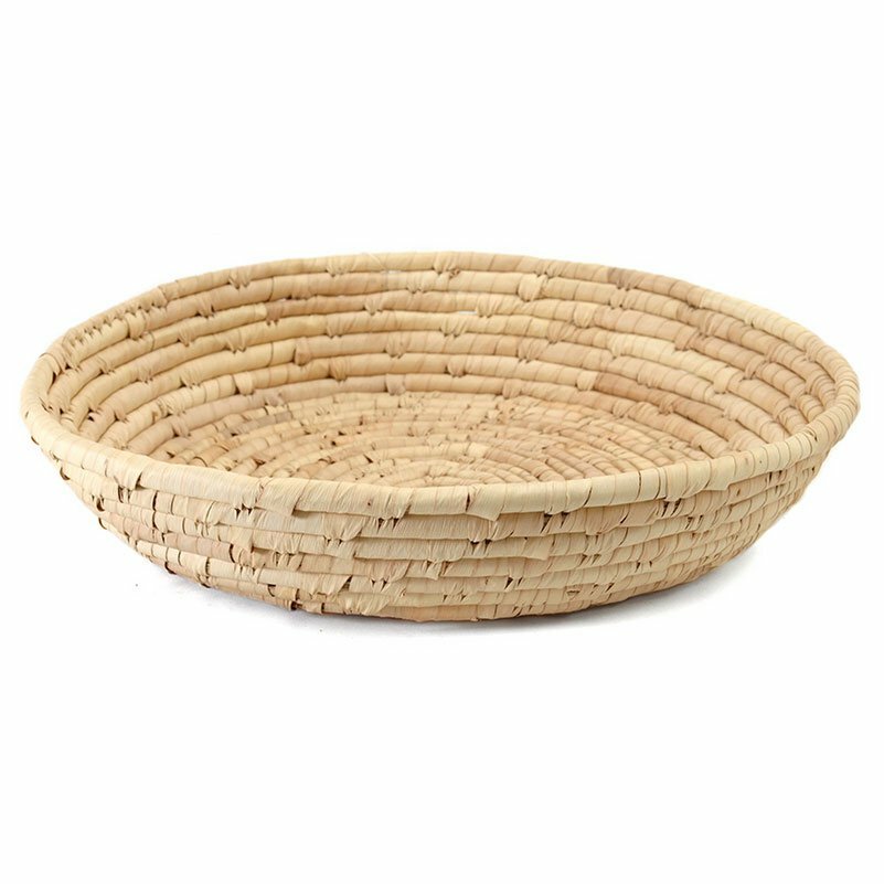 FairTrade ronde schaal van palmblad - Small of Medium FairTrade ronde schaal van palmblad - Small of Medium