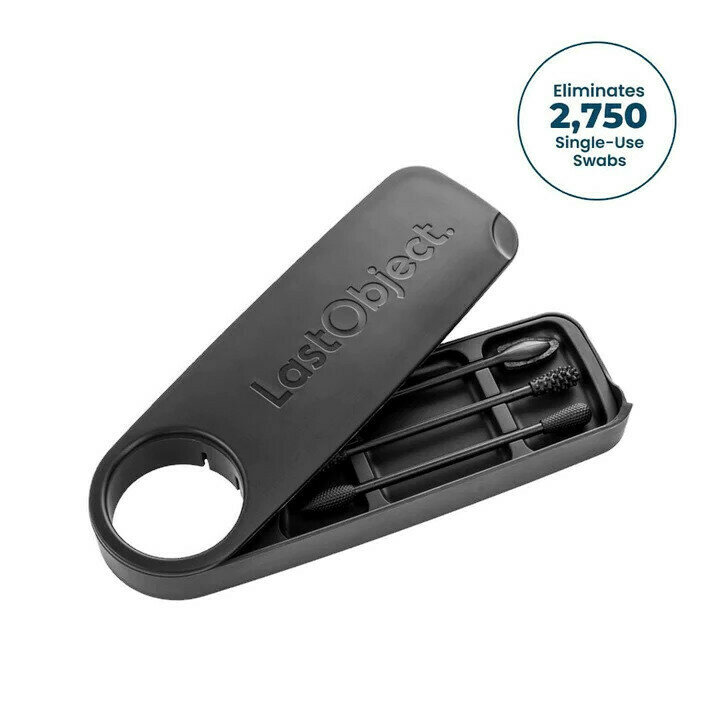 LastSwab Beauty Trio Pro - Set herbruikbare make-up wattenstaafjes - Zwart