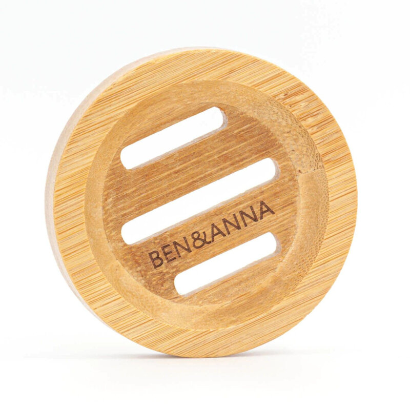Ben & Anna Love Soap Tray, rond zeepbakje van bamboe Ben & Anna Love Soap Tray, rond zeepbakje van bamboe