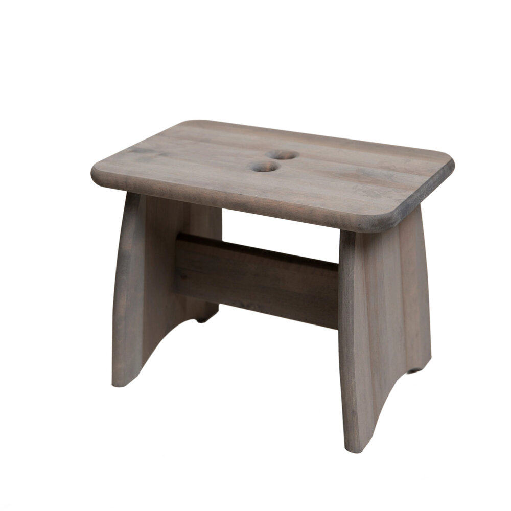 EcoFurn PALLI, kruk in grijs geolied elzenhout