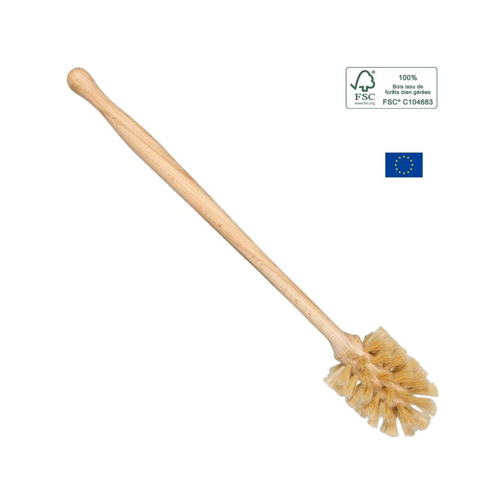 Natuurlijke flessenborstel van FSC beukenhout en paardenhaar