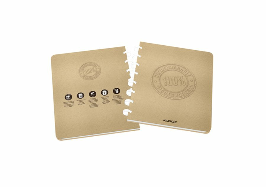Biodegradable notitieboek A5 - gelijnd ringband schrift  Biodegradable notitieboek A5 - gelijnd ringband schrift