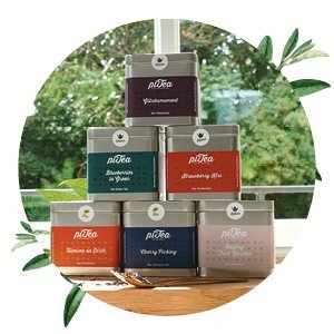 PiTea biologische thee in blik - Zwarte, groene of witte thee