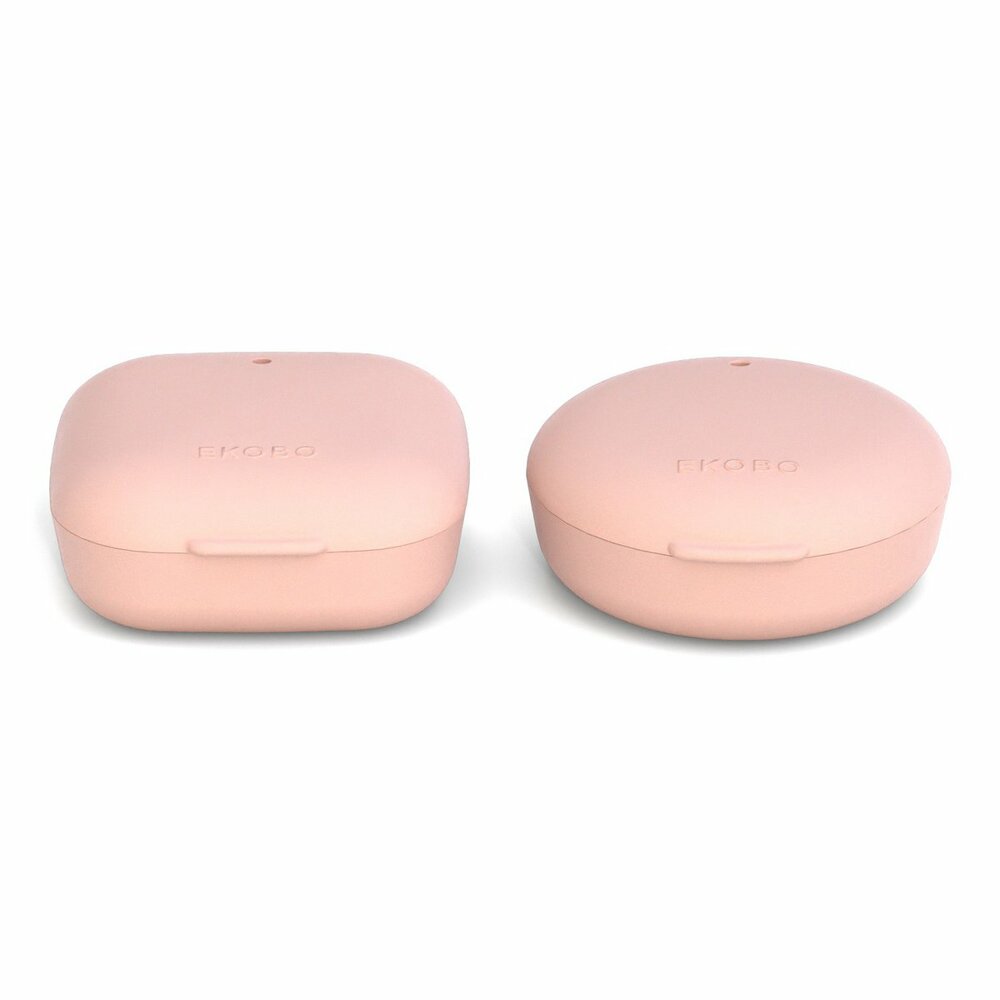 Ekobo Travel Soap Box Duo, Blush - set van 2 zeepdoosjes in roze