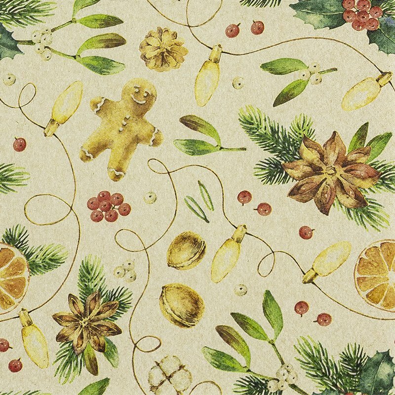 Eco servetten 33x33cm van gerecycled/ongebleekt papier - Cozy Feeling