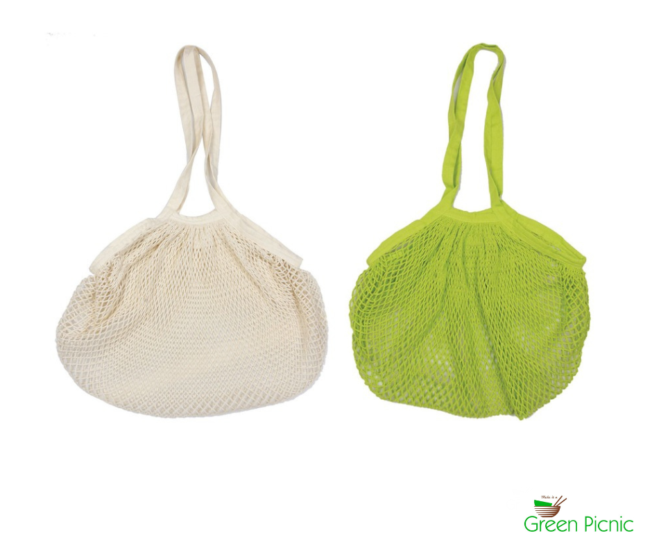 AH Table! Net tasje van biologisch katoen met lange handgrepen AH Table! Net tasje van biologisch katoen met lange handgrepen