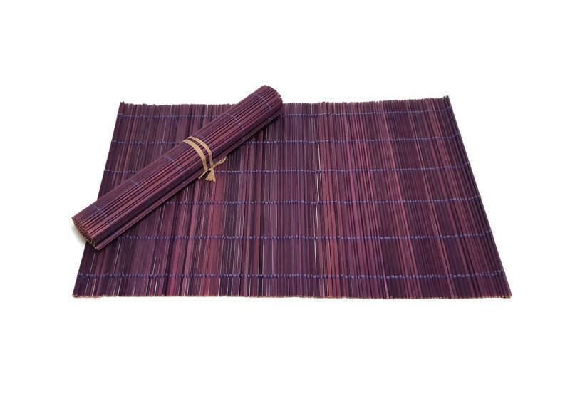 FairTrade Bamboe Placemat paars - Kinta