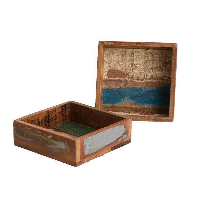 Scrapwood Serving Tray S, vierkant dienblad 20x20cm Scrapwood Serving Tray S, vierkant dienblad 20x20cm