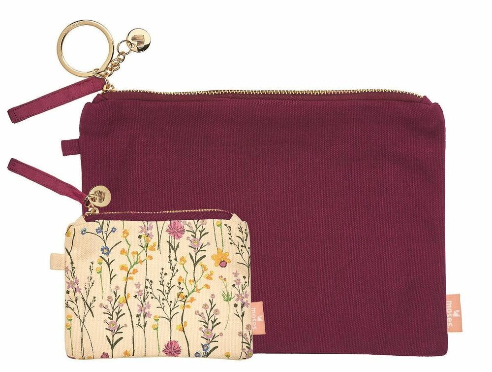 Moses Etui set van bio katoen - Bloemenweide