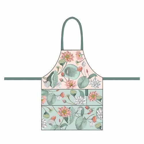 Keukenschort ChicMic van biologisch katoen met bloemen print Keukenschort ChicMic van biologisch katoen met bloemen print