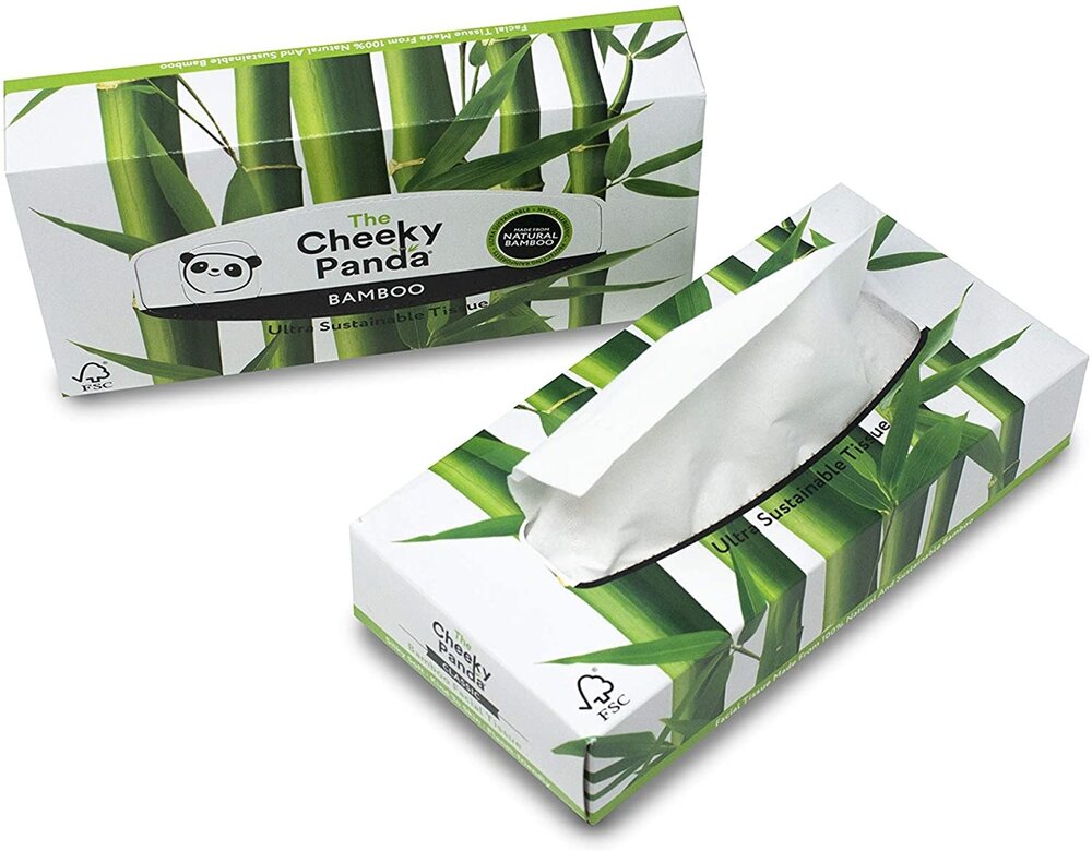 The Cheeky Panda bamboe Tissues box, 80 tissues